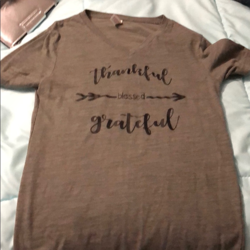 Thankful blessed grateful t shirt